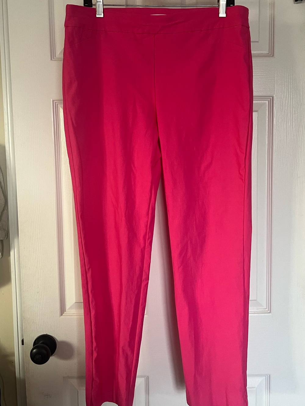 Charter Club Cambridge Skinny Hot Pink Dress Pants 16 Pull-On Stretch
